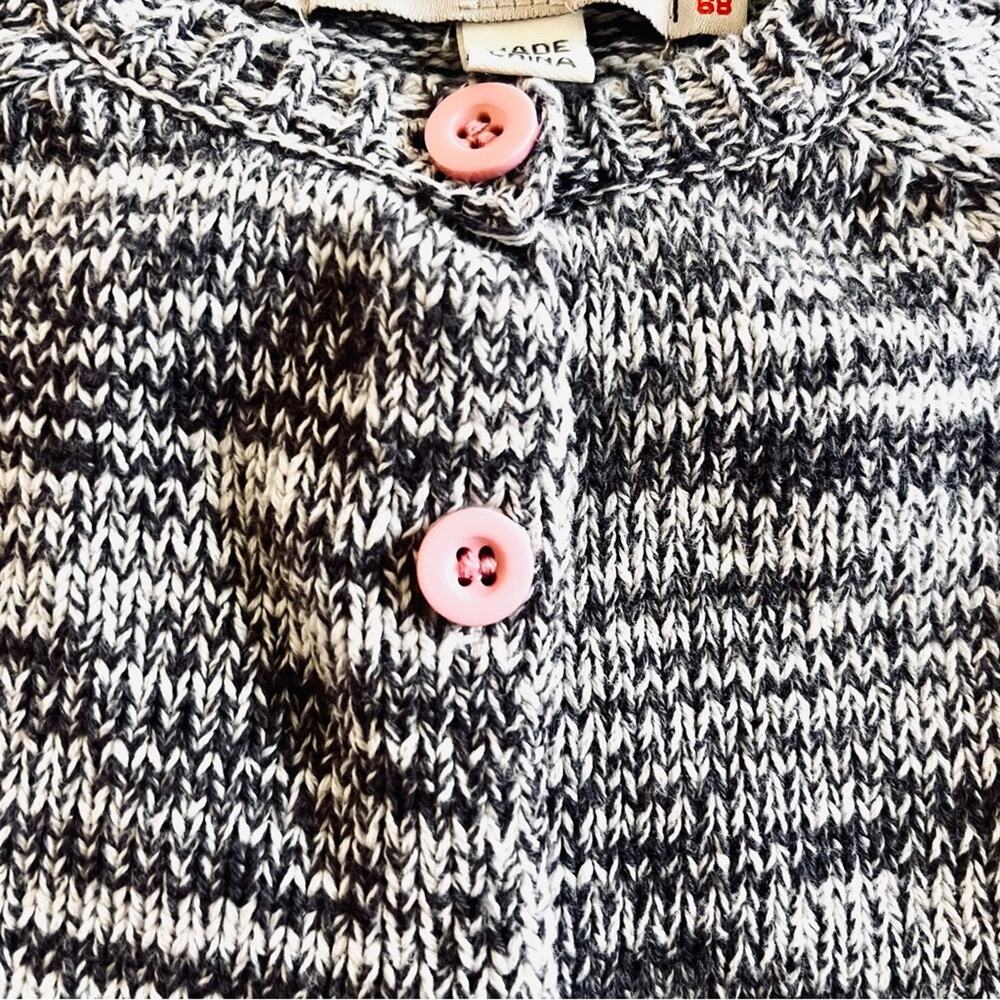 MinyMo girls marled cardigan size 6 months - Picture 3 of 5